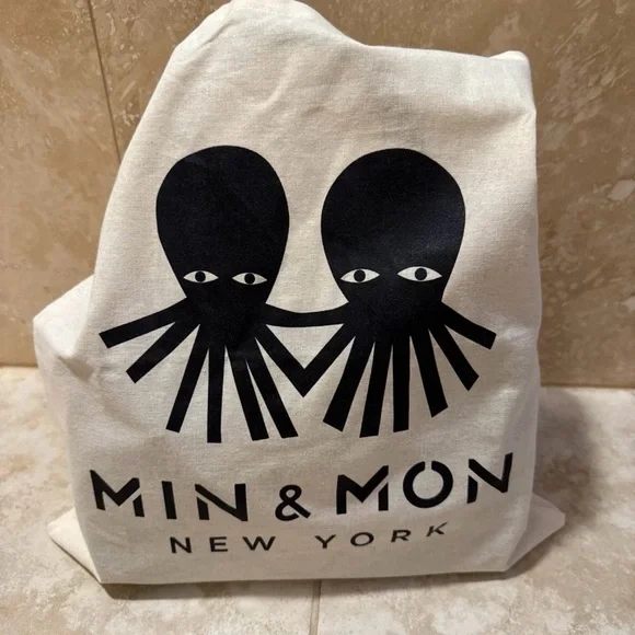 Min & Mon Black Crossbody Bag Creatures of the Future Wolf and mushrooms - Picture 6 of 6